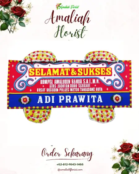Papan Bunga Ucapan Selamat Palenggaan