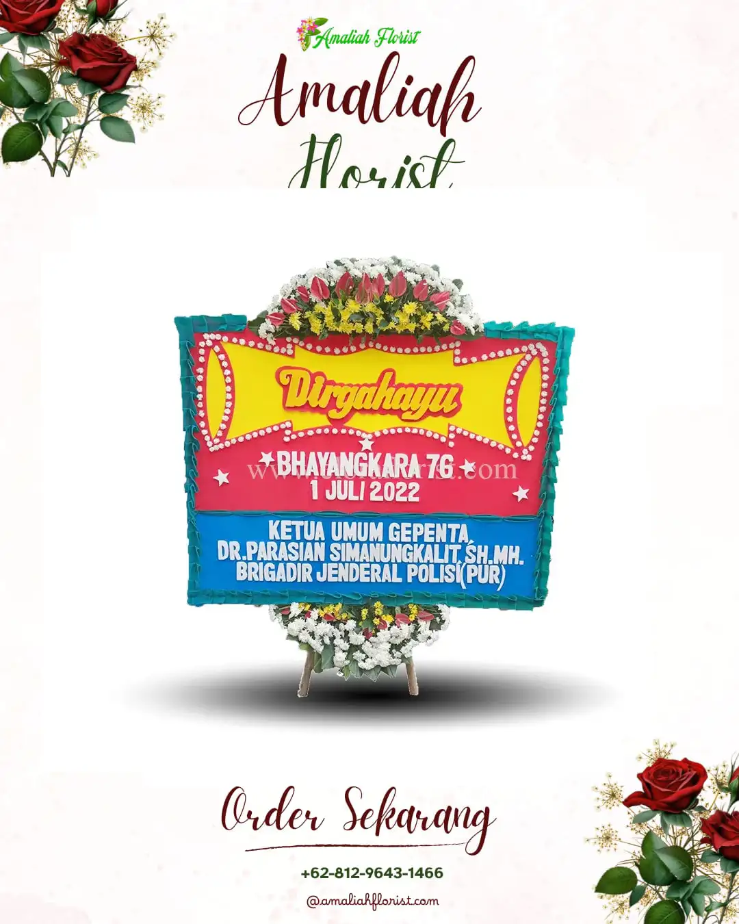Papan Bunga HUT Ulang Tahun Palenggaan